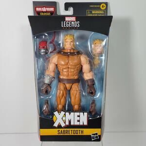 Marvel Legends X-Men Sabretooth Age of Apocalypse Figure With Colossus BAF 7"